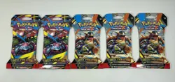 Pokemon Mega Evolution Sleeved Booster Pack New Set of 5 Sealed Packs TCG Lot - Image 1