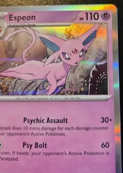 Espeon 033/131 Holo Rare Scarlet & Violet: Prismatic Evolutions Pokemon TCG - Image 3