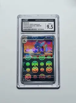 (CGC-9.5) (ERROR) Wartortle 008/165 Reverse Holo Japanese 151 sv2a Pokemon TCG - Image 2