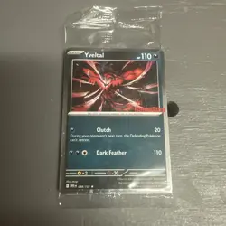 Sealed Yveltal 088/132 Reverse Holo Mega Evolution Pokemon GAMESTOP PROMO - Image 1