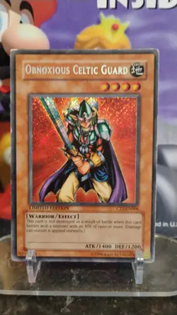 OBNOXIOUS Celtic Guard YU-GI-OH Holo Foil LIMITED EDITION Trading Card CT1-EN006 - Image 1