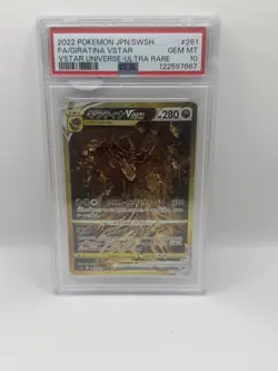 PSA 10 Gem Mint Giratina VSTAR Universe 261/172 UR S12a Japanese Pokemon Card - Image 1