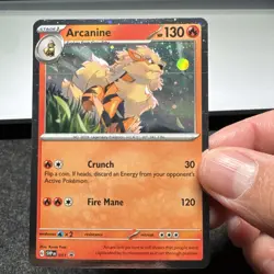 Arcanine Cosmo Holo Scarlet & Violet Promo 011 Pokemon TCG Card - NM SWIRL 🌀 - Image 1