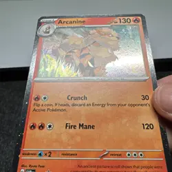 Arcanine Cosmo Holo Scarlet & Violet Promo 011 Pokemon TCG Card - NM SWIRL 🌀 - Image 5
