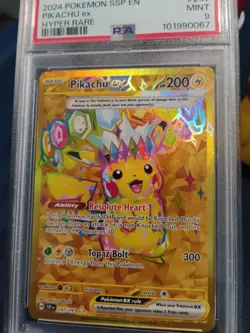 Pokemon TCG Pikachu EX 🔥 Surging Sparks Double Rare Holo Card *MINT - Image 1