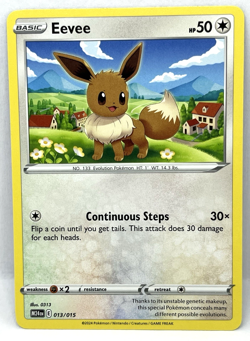 Eevee - 013/015 Pokemon TCG McDonalds Happy Meal Dragon Discovery Pokemon Card - Image 1