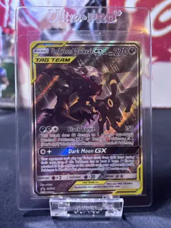 Pokemon TCG Umbreon & Darkrai GX SM241 Tag Team Alternative Art Card - Image 1