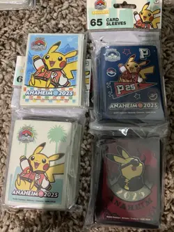 2025 Pokemon World Championship Exclusive Card Sleeves - Complete Set Of 4 - Image 1
