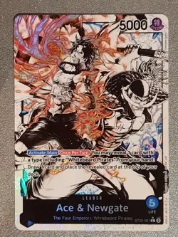 One Piece Card Game Ace & Newgate ST22-001 L Alternative Anglais - Image 1