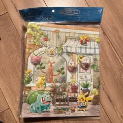 Pokemon Pikachu Grassy Gardening Collection Card File Pokemon Center Exclusive - Image 1