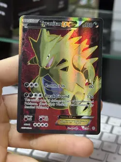 Tyranitar EX 91/98 Ancient Origins 2015 Full Art Holo Rare Pokemon Card TCG - Image 3