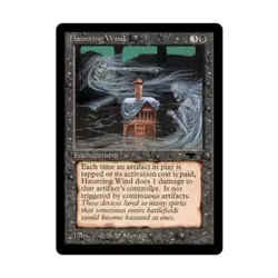 WOTC MtG Antiquities Haunting Wind (U) NM - Image 1