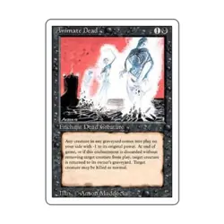 WOTC MtG 3rd Ed Animate Dead (U) EX - Image 1