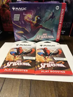 MTG Spider-Man Collectors Booster and X2 Play Booster Hangers New Sealed - Image 1