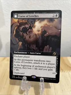 MTG Curse of Leeches Extended Art Regular #345 Innistrad: Midnight Hunt NM/M - Image 1