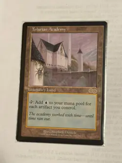 MTG - Tolarian Academy Urza's Saga - NM - Image 1