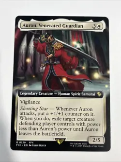 Auron, Venerated Guardian Extended Art MTG Commander Final Fantasy - NM - Image 1