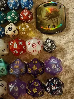 MTG Magic the Gathering D20 Spindown Life Counter Dice Lot of 115 (34 Oversized) - Image 5