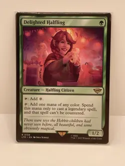 Delighted Halfling - MTG Lord of the Rings Tales of Middle-Earth - Near Mint - Image 1
