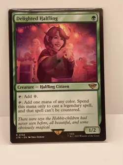 Delighted Halfling - MTG Lord of the Rings Tales of Middle-Earth - Near Mint - Image 3