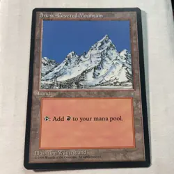 Snow-Covered Mountain - Ice Age - LP - MTG - EOF - Image 1
