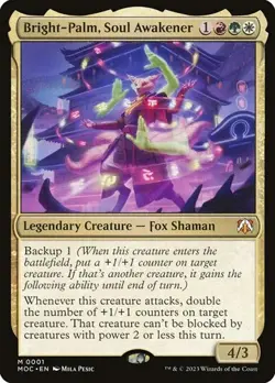 Bright-Palm, Soul Awakener - Foi Standard Commander: March of the Machine NM MTG - Image 1