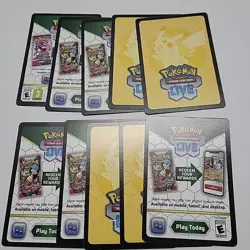10Pokemon TCG Online Unused Code Cards Random Cards. Unused Guarenteed To Work - Image 1