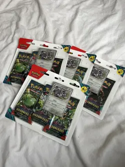 4x Sealed Pokemon Twilight Masquerade Revaroom Triple Booster Packs Bundle - Image 1