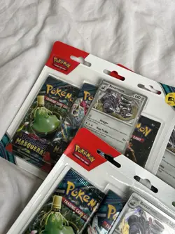 4x Sealed Pokemon Twilight Masquerade Revaroom Triple Booster Packs Bundle - Image 4