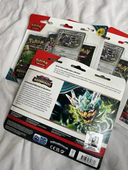 4x Sealed Pokemon Twilight Masquerade Revaroom Triple Booster Packs Bundle - Image 5