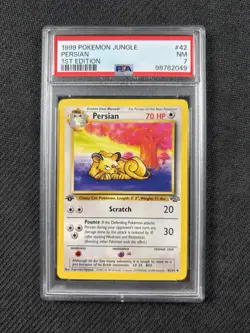 Persian 42/64 1st Edition Jungle PSA 7 Pokemon - Image 1