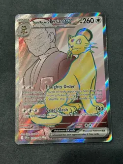 Pokemon Destined Rivals - Team Rocket’s Persian Ex - 219/182 - Full Art - MINT - Image 1