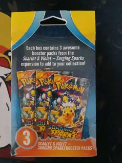 Pokemon TCG Scarlet & Violet Surging Sparks Booster Bundle Pack of 3 - Image 3