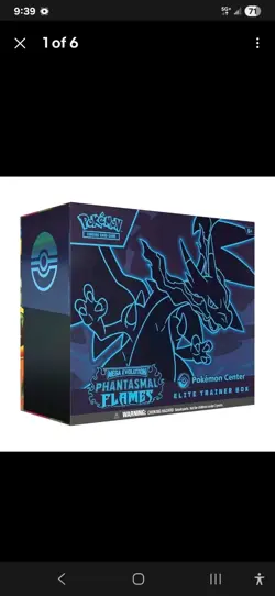 2 Pokemon Center Phantasmal Flames ETBs, 1 Phantasmal Flames UPC - PRESALE - Image 2
