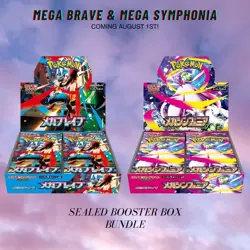 Mega Brave & Mega Symphonia EX Booster Box Set Pokemon M1S M1L US Seller - Image 2
