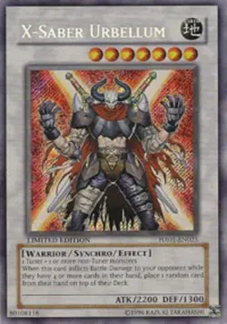 Yugioh! MP X-Saber Urbellum - HA01-EN025 - Secret Rare - Unlimited Edition Moder - Image 1