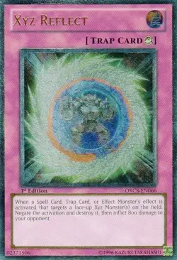 Yugioh! MP Xyz Reflect - ORCS-EN066 - Ultimate Rare - 1st Edition Moderately Pla - Image 1