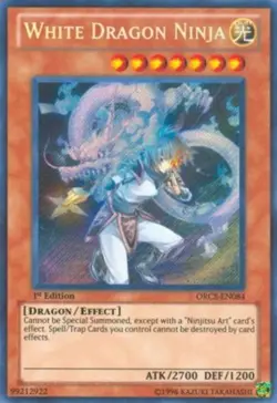 Yugioh! MP White Dragon Ninja - ORCS-EN084 - Secret Rare - 1st Edition Moderatel - Image 1