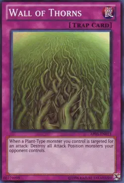 Yugioh! MP Wall of Thorns - AP03-EN013 - Super Rare - Unlimited Edition Moderate - Image 1