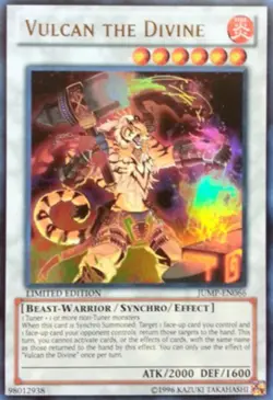 Yugioh! MP Vulcan the Divine - JUMP-EN066 - Ultra Rare - Limited Edition Moderat - Image 1