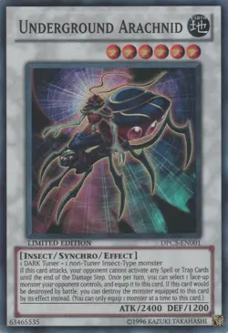 Yugioh! MP Underground Arachnid - DPC5-EN001 - Super Rare - Limited Edition Mode - Image 1