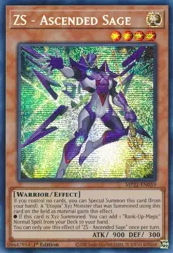 Yugioh! MP ZS - Ascended Sage - MP22-EN059 - Prismatic Secret Rare - 1st Edition - Image 1