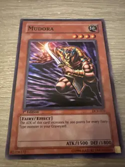 Yu-Gi-Oh! Mudora 1st Edition DCR-076 Super LP - Image 1