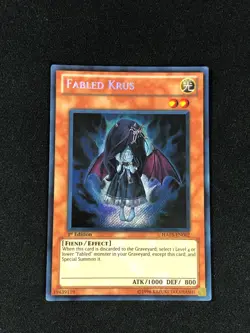 YUGIOH FABLED KRUS HA03-EN002 1ST SECRET PLAY/EDGEWARE - Image 1