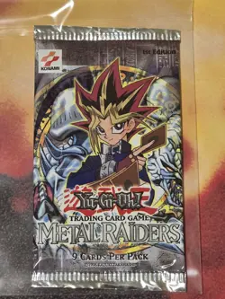 2002 Yu-Gi-Oh! Metal Raiders 1st Edition Factory Sealed Booster Pack - Image 1