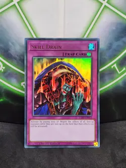 Yugioh Skill Drain LART-EN012 Ultra Rare Lost Art Promo NM - Image 1