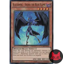 Yugioh Blackwing - Shura the Blue Flame LC5D-EN114 Ultra Rare 1st Edition NM - Image 1