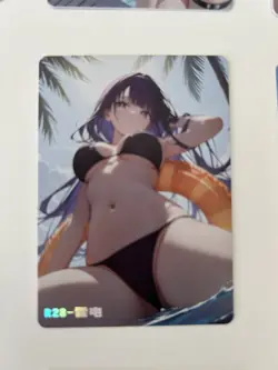 Raiden Shogun R-28 Illustration Reluctant Card Set Genshin Impact - Image 1