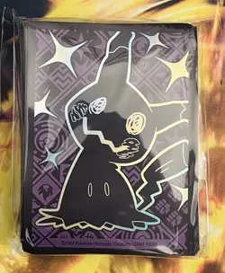 Pokemon Card Sleeves Mimikyu Paldean Fates ETB 65 ct TCG - Image 1