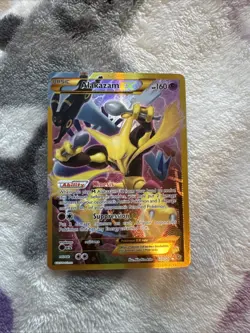 Pokemon TCG Alakazam EX Holo Ultra Rare 2016, 125/124 Card - Image 1